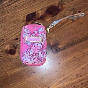 Lilly Pulitzer Pink Floral Wristlet